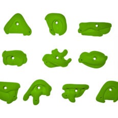 Top view of 10 Large Drifters climbing holds produced and sold by EP Climbing Holds