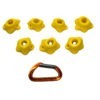 Top View of 5 XS Stumps climbing holds produced and sold by EP Climbing walls