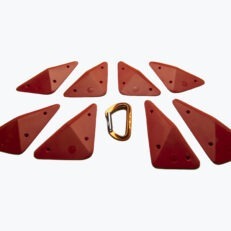 Perspective view of 8 Small Switchblade Edges (Screw-on) climbing holds produced and sold by Ep Climbing Walls