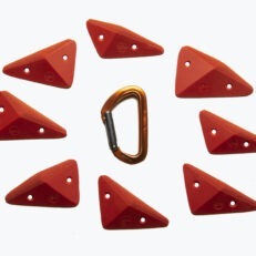 Top View of 8 XS Switchblade Edges climbing holds sold and produced by Ep Climbing