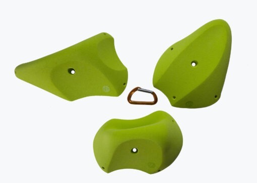 Top View of three 2xl Station jugs (set-a) climbing holds produced and sold by Ep Climbing Walls