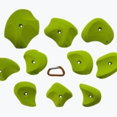 Top View of Large station Jugs climbing holds produced and sold by EP Climbing Walls