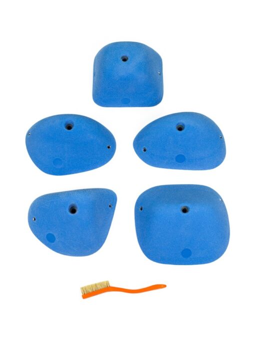 Top View of 5 Large Form Slopers Set A Climbing Holds produced and sold by EP Climbing Walls