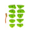 Top view of 10 Small Cambrian Edge climbing holds produced and sold by EP Climbing Walls
