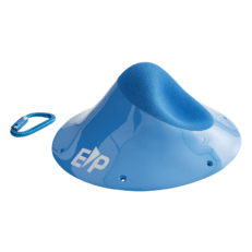 Perspective view of the Small Dish 3 macro climbing hold produced and sold by EP Climbing.