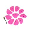 Top view of 10 Medium Wrasslers climbing holds produced and sold by EP Climbing
