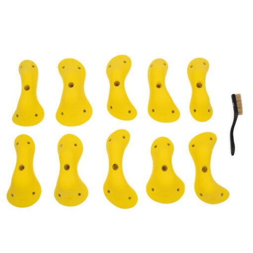 Top view of the Medium Cassini climbing holds sold and produced by EP Climbing.