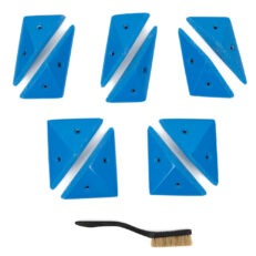 Top View of 10 Small Switchblade Edges climbing holds sold and produced by Ep Climbing