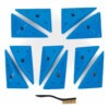 Top View of 10 Medium Switchblade Edges climbing holds sold and produced by Ep Climbing