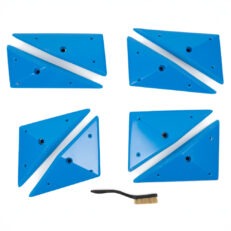 Top View of 8 Large Switchblade Edges climbing holds sold and produced by Ep Climbing