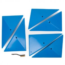 Top view of 6 2XL Switchblade Edges produced and sold by EP Climbing.
