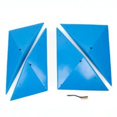 Top view of 4 3XL Switchblade Edges produced and sold by EP Climbing.